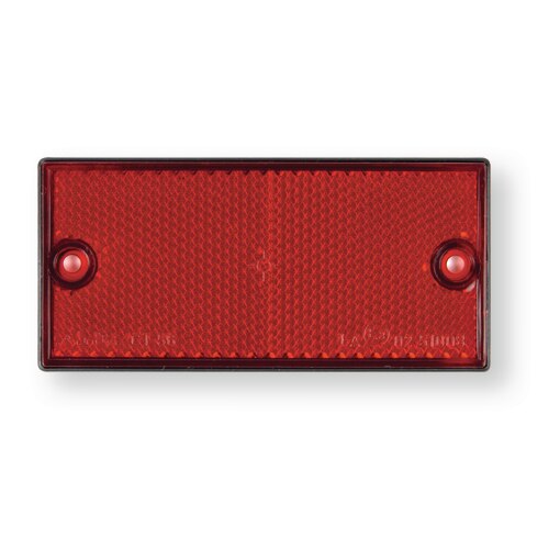 Catadioptre rectangulaire, rouge